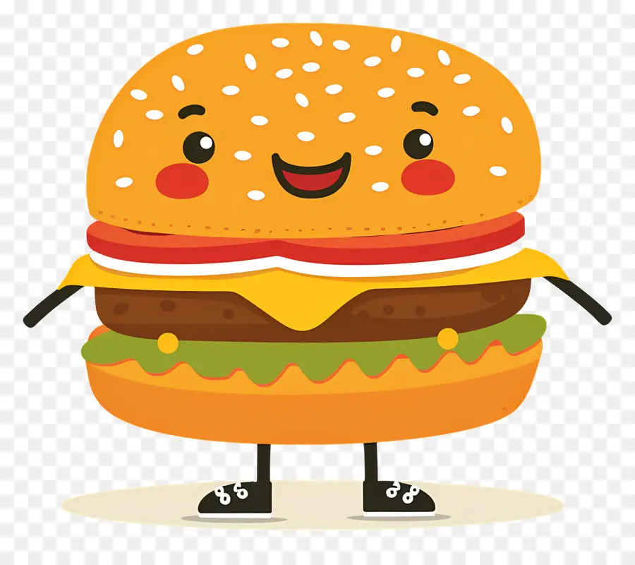 Burger Animasi，Burger Kartun PNG