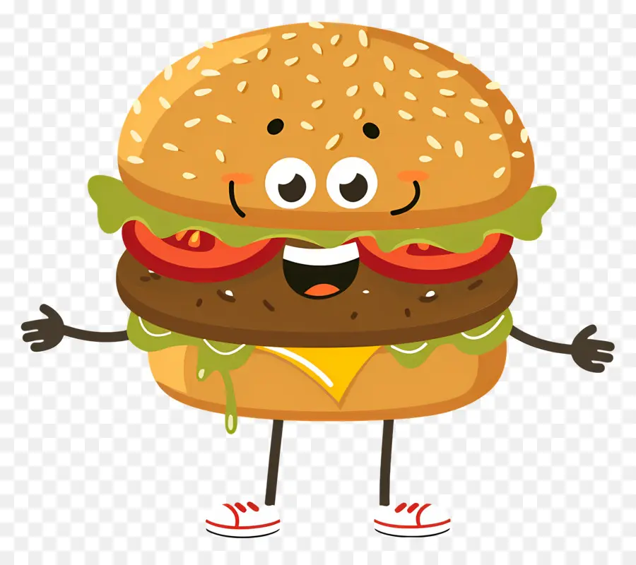 Burger Animasi，Burger Kartun PNG