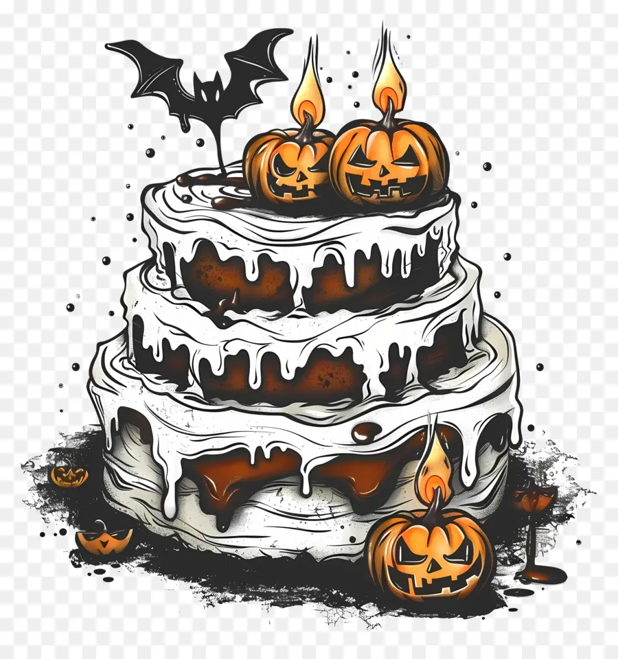 Kue Halloween，Labu PNG