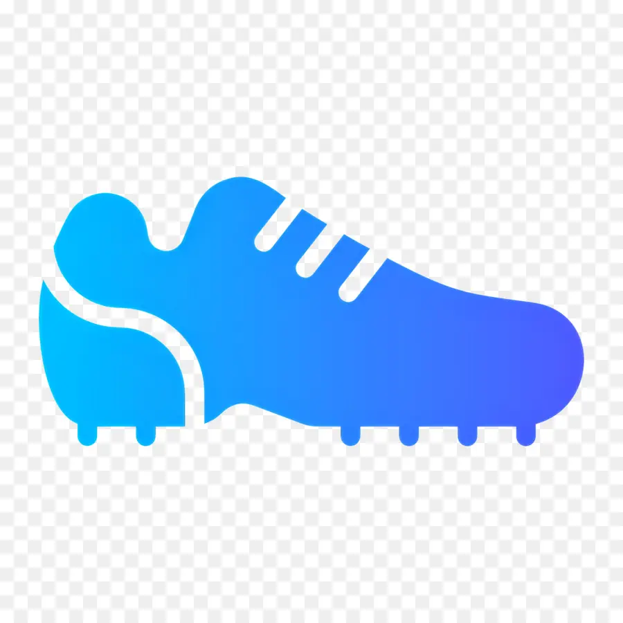 Sepatu Sepak Bola，Sepatu Biru PNG