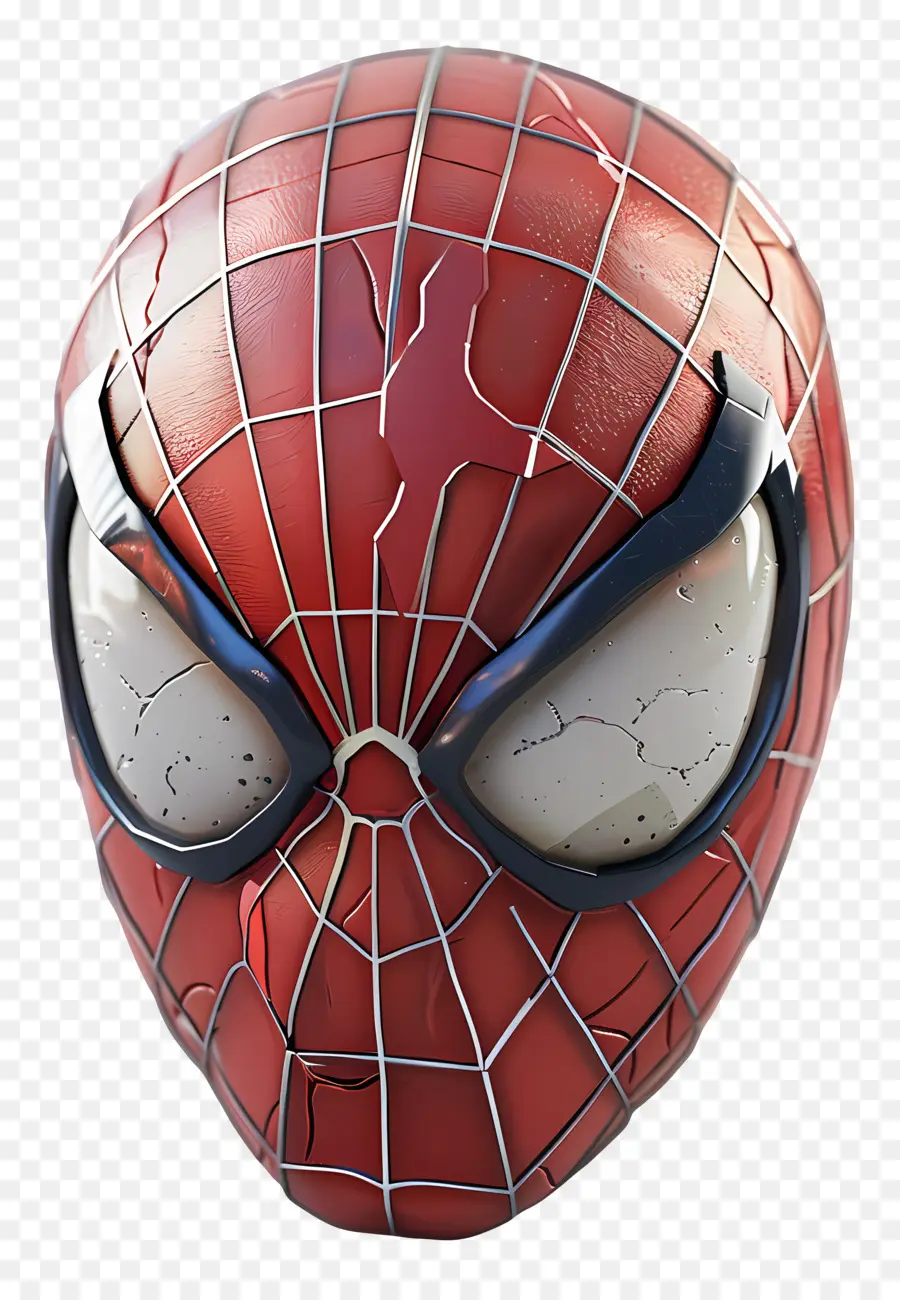 Wajah Spider Man，Topeng Spider Man Retak PNG