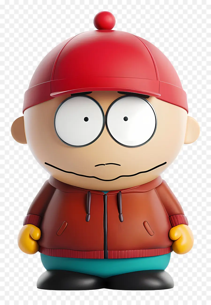 Eric Cartman，Karakter Kartun Bertopi Merah PNG