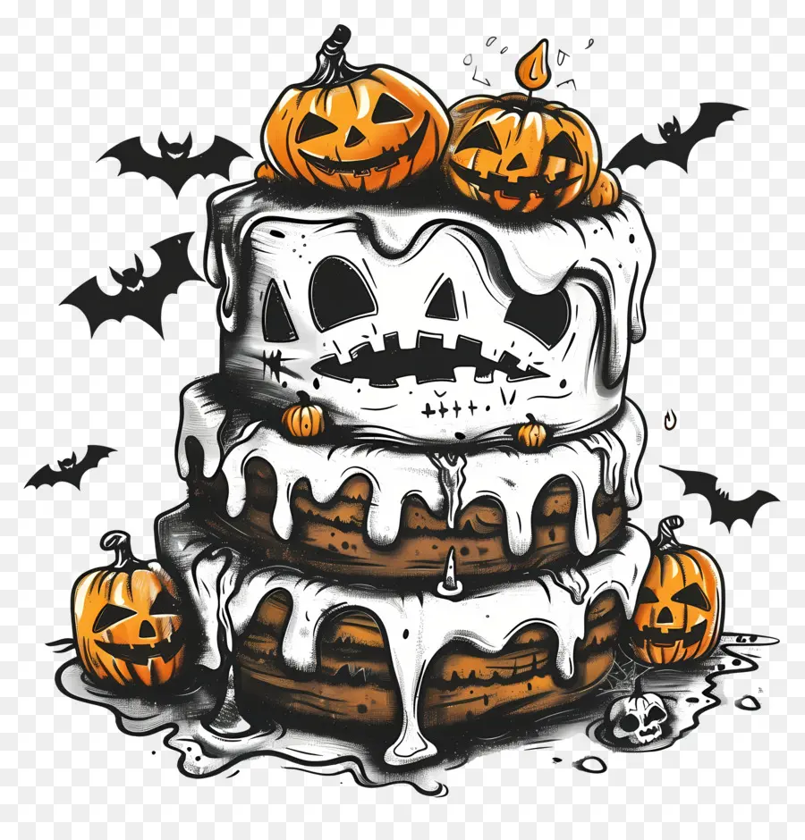 Kue Halloween，Labu PNG