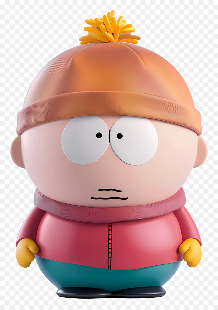 Eric Cartman，Karakter Kartun Dengan Hoodie Kuning PNG