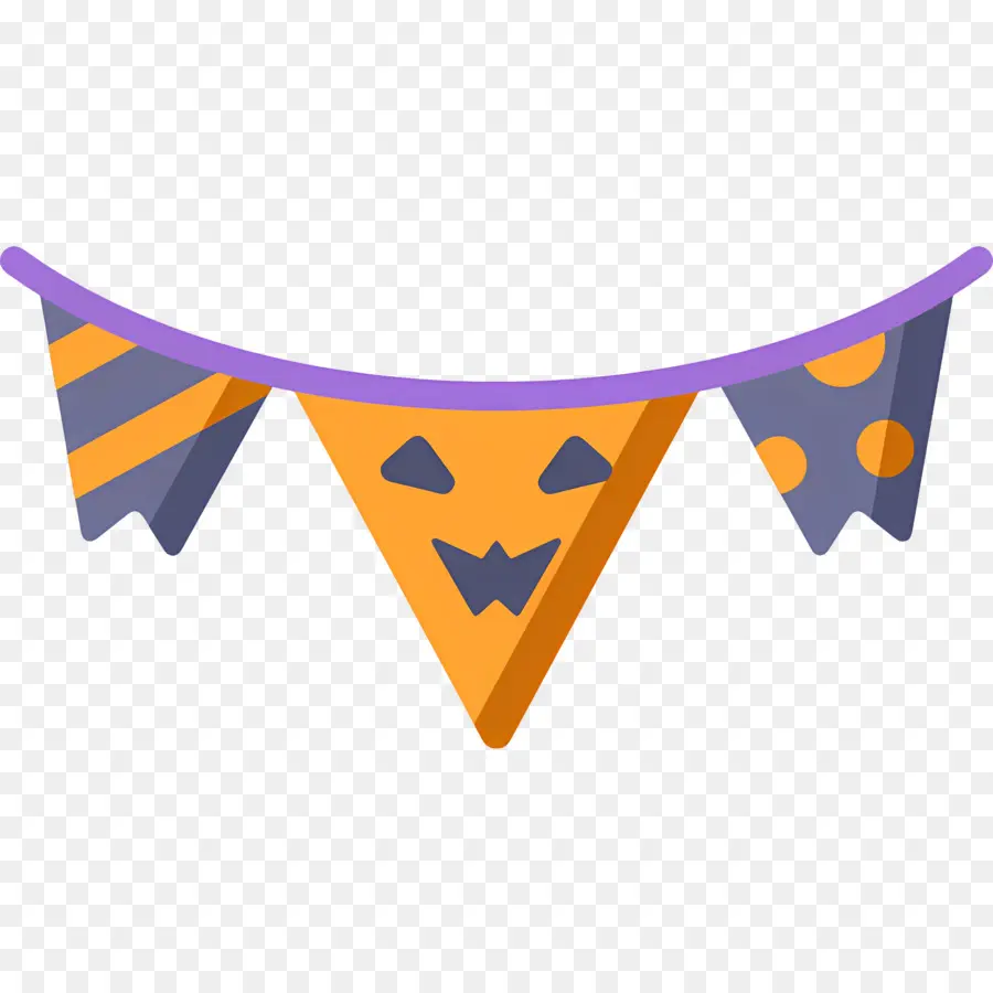 Bendera Halloween，Spanduk PNG