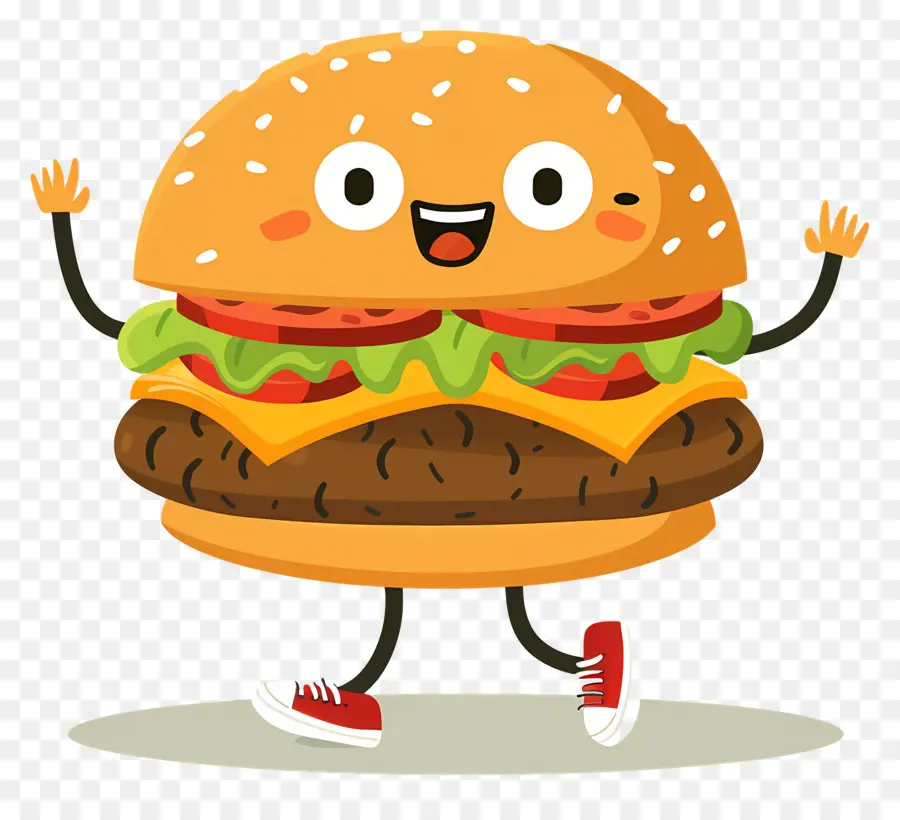 Burger Animasi，Burger Kartun PNG