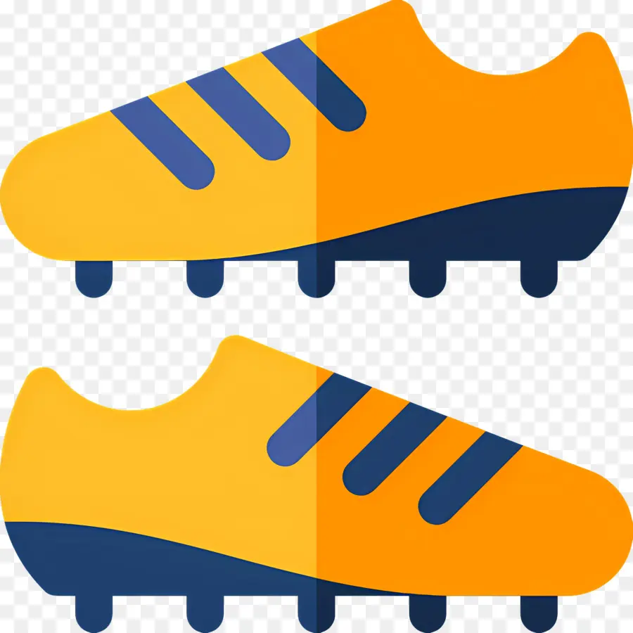 Sepatu Sepak Bola，Sepatu Sepak Bola Kuning PNG