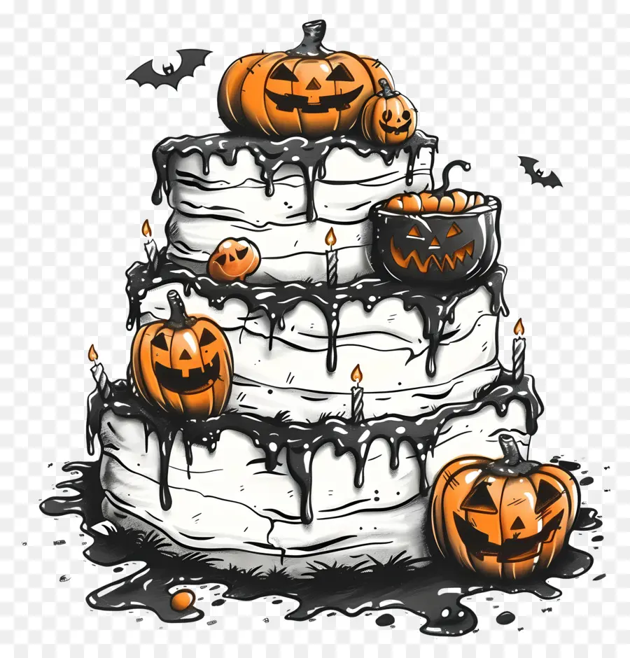 Kue Halloween，Labu PNG