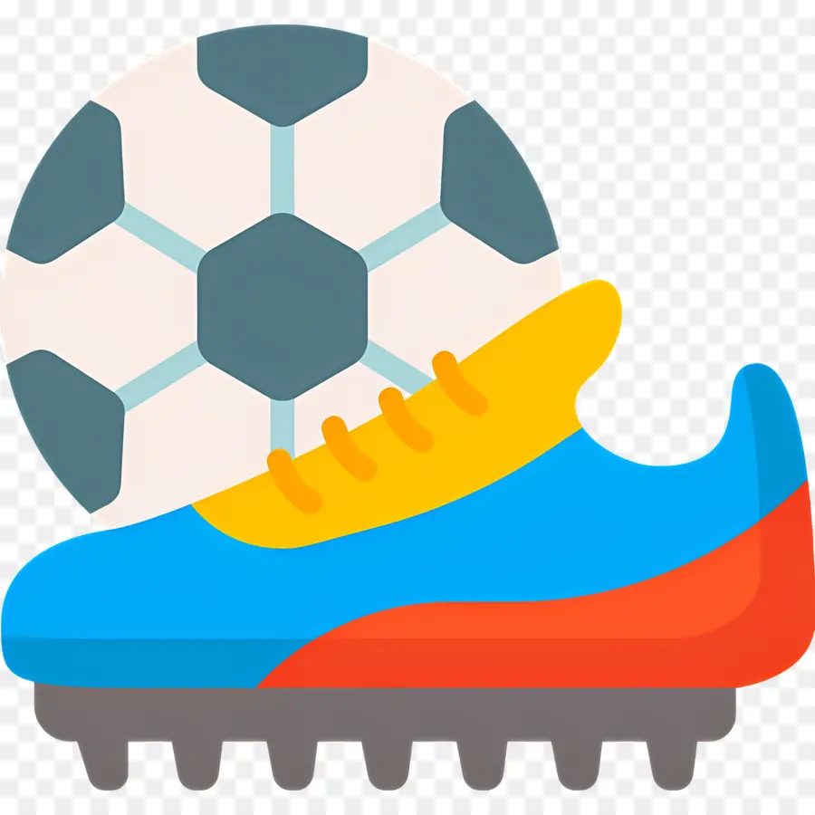 Sepatu Sepak Bola，Sepatu Sepak Bola Dan Bola PNG