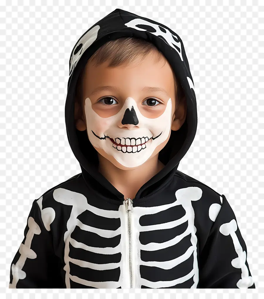 Kostum Halloween，Kostum Kerangka PNG