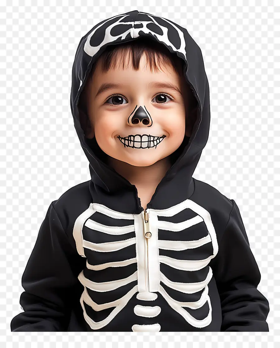 Kostum Halloween，Kostum Kerangka PNG