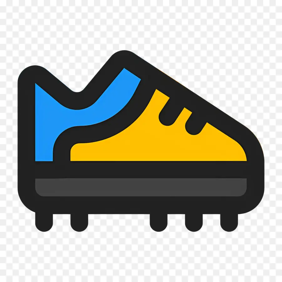 Sepatu Sepak Bola，Cleat Sepak Bola Kuning PNG