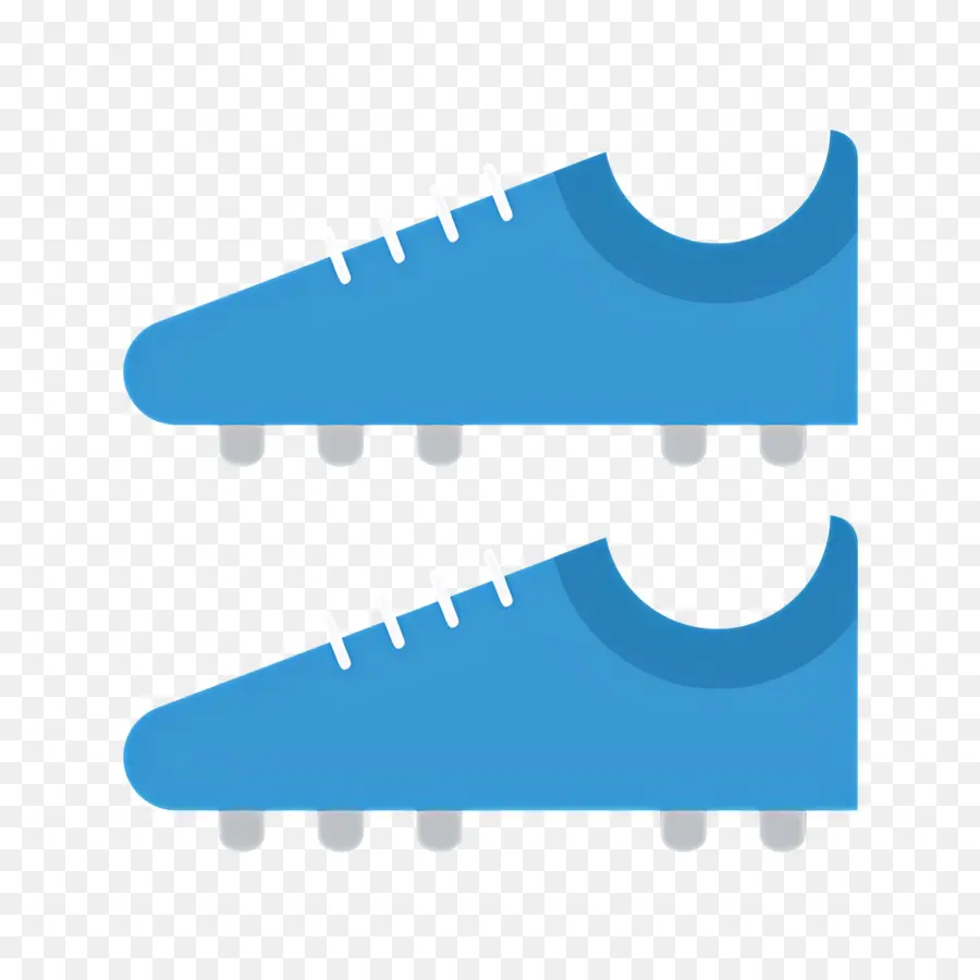 Sepatu Sepak Bola，Sepatu Biru PNG