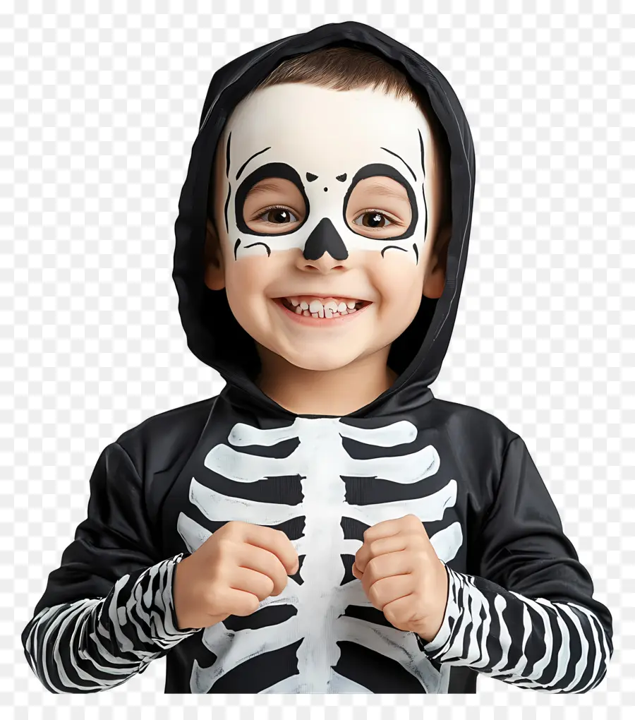 Kostum Halloween，Kostum Kerangka PNG