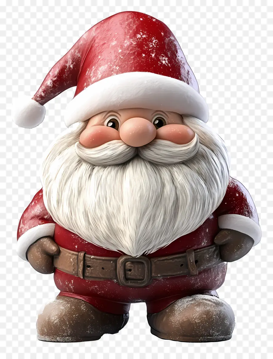 Kurcaci Natal，Santa Gnome Dengan Syal PNG