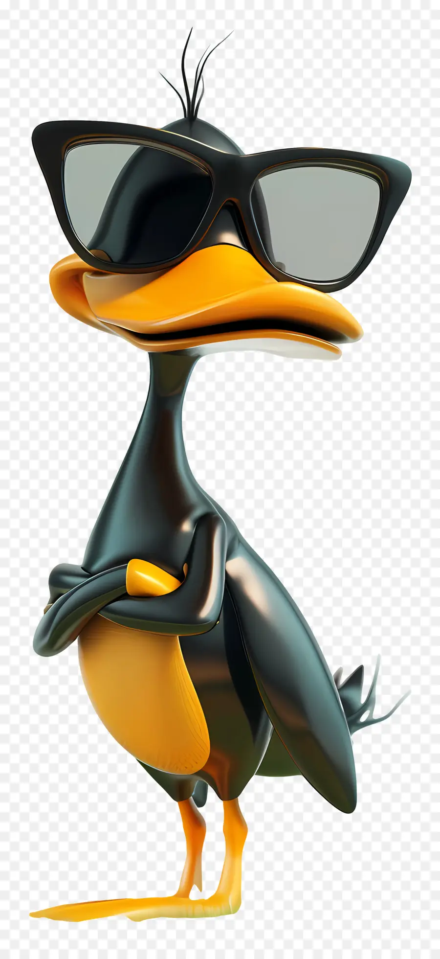 Bebek Daffy，Bebek Keren PNG