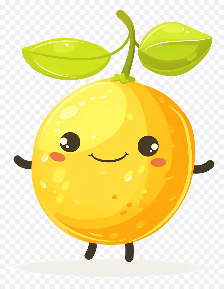 Lemon Kawaii，Lemon Kuning PNG