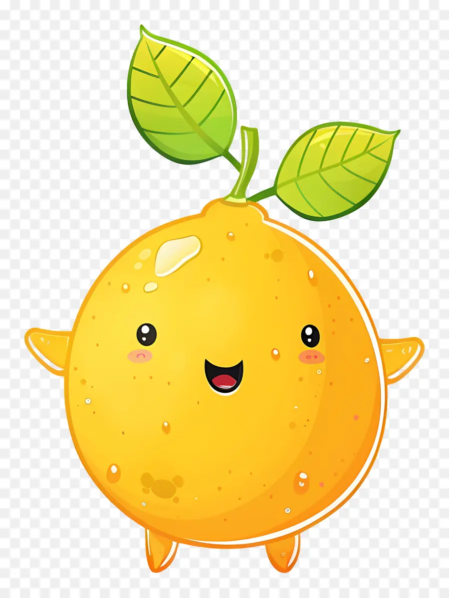 Lemon Kawaii，Lemon Kuning PNG