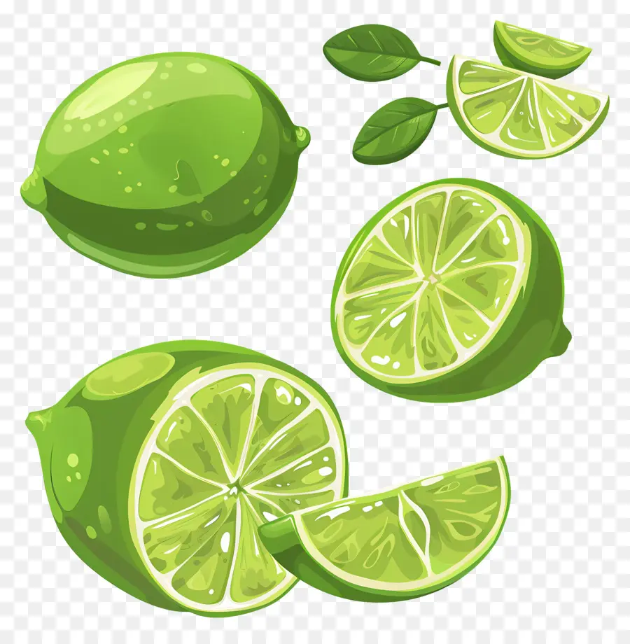 Lemon Hijau，Jeruk Nipis Dan Mint PNG