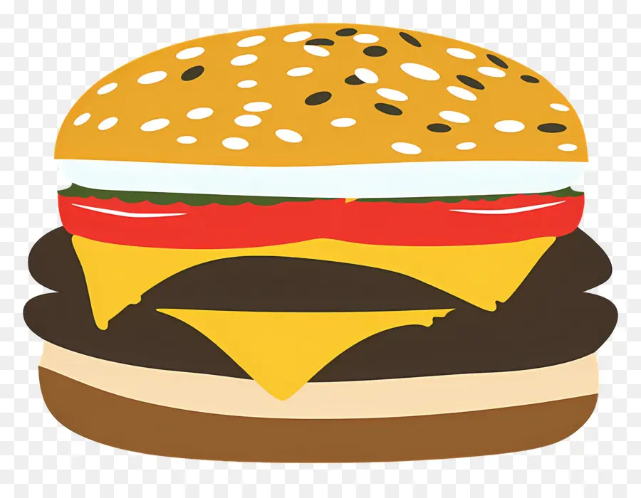 Logo Burger，Burger Berwarna Warni PNG