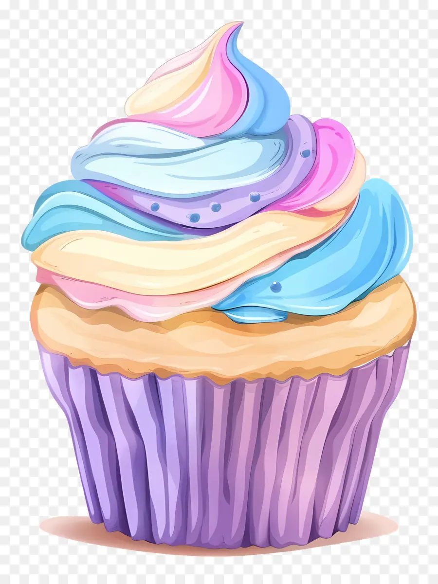 Kue Mangkuk Yang Lucu，Cupcake Dengan Ceri PNG