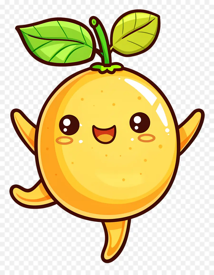 Lemon Kawaii，Selamat Oranye PNG