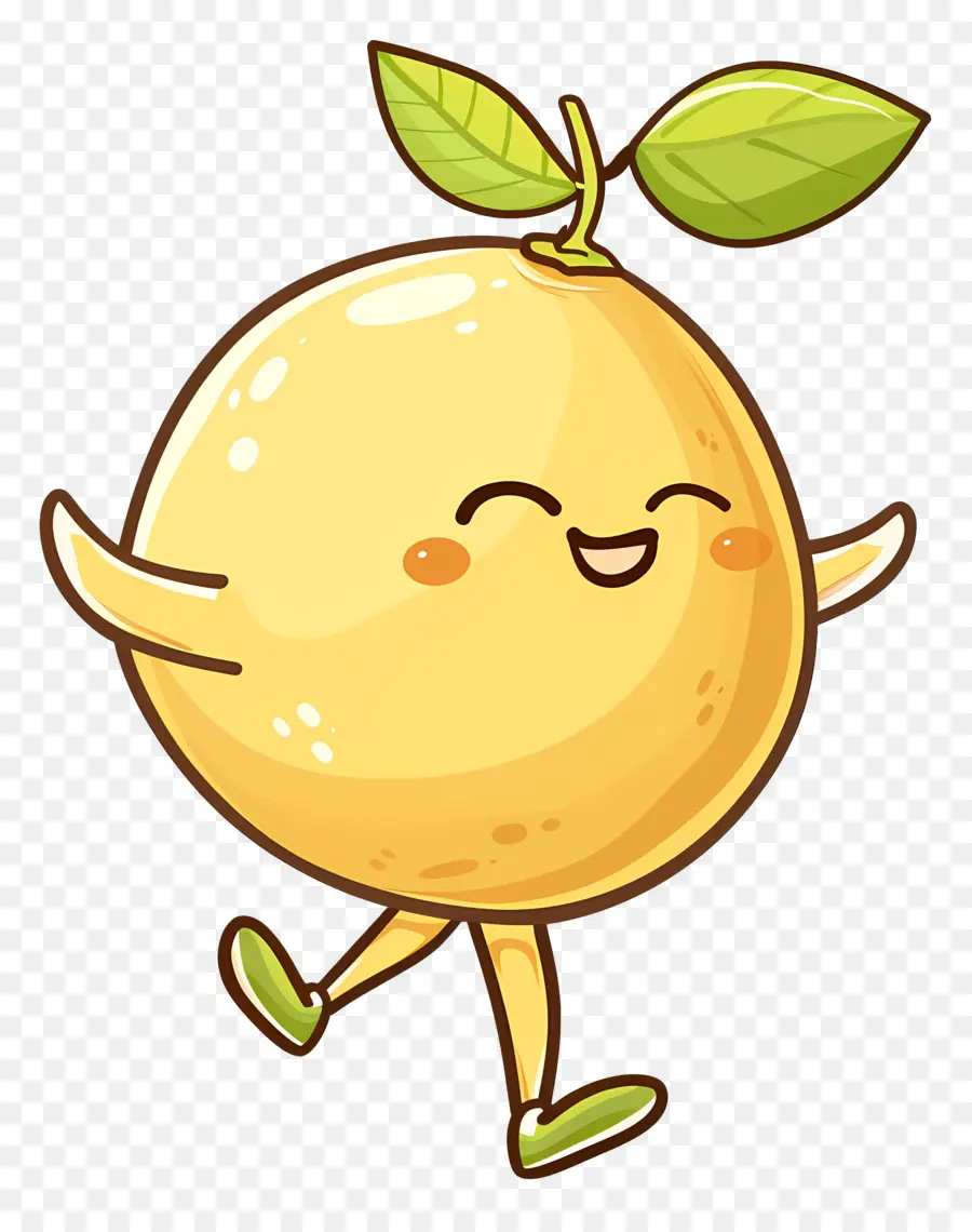 Lemon Kawaii，Lemon Kuning PNG