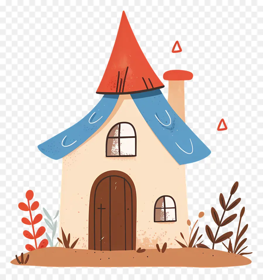 Rumah Yang Lucu，Rumah Doodle Yang Lucu PNG