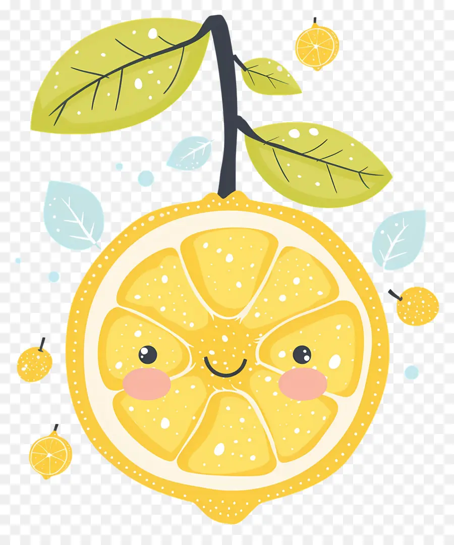 Lemon Kawaii，Lemon Kuning PNG