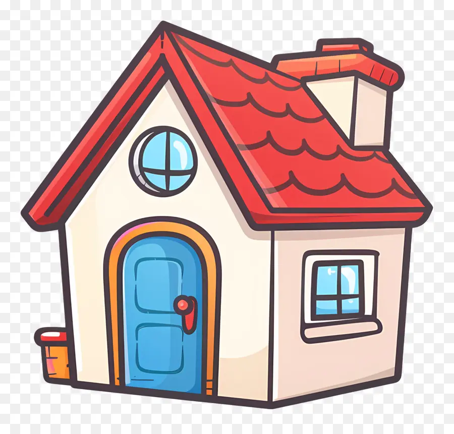 Rumah Yang Lucu，Rumah Doodle PNG