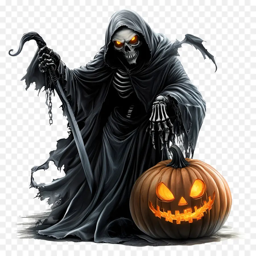 Mesin Penuai，Grim Reaper Lucu Dengan Labu PNG