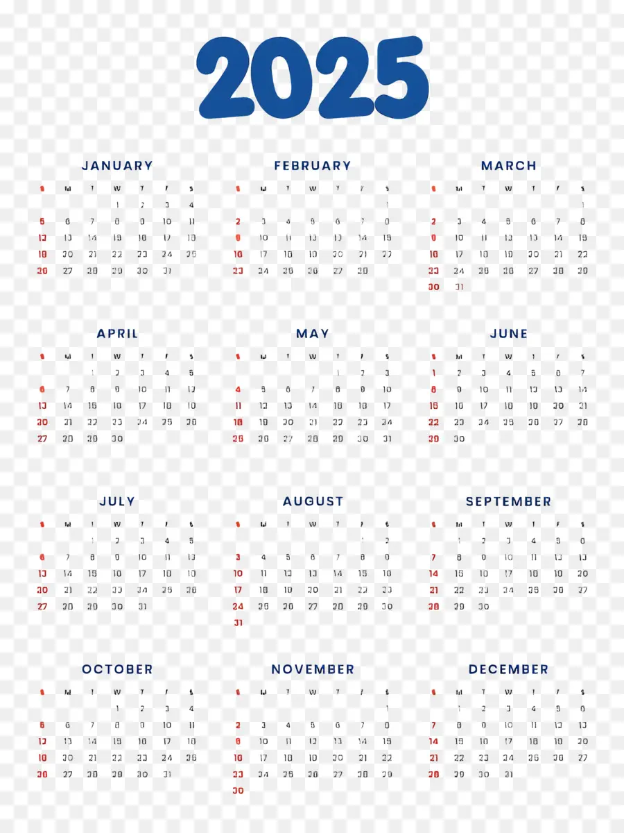 Kalender 2025，Tahun PNG