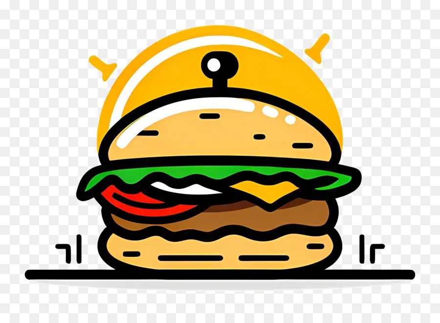 Logo Burger，Burgernya PNG