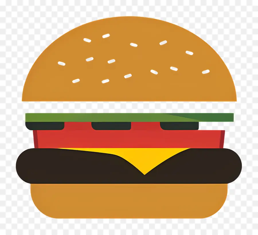 Logo Burger，Burger Sederhana PNG