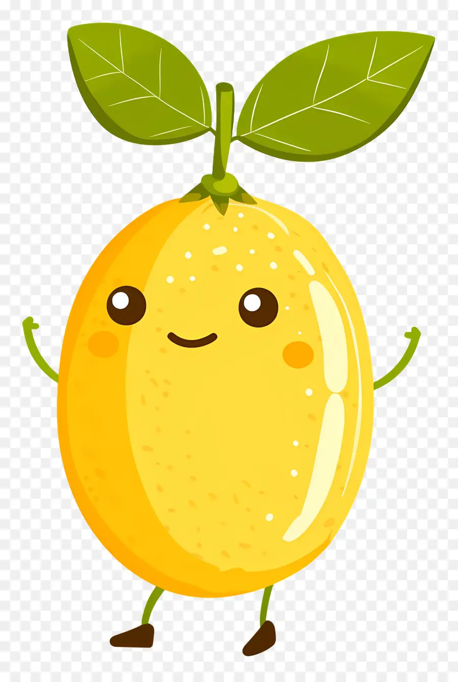 Lemon Kawaii，Lemon Kuning PNG