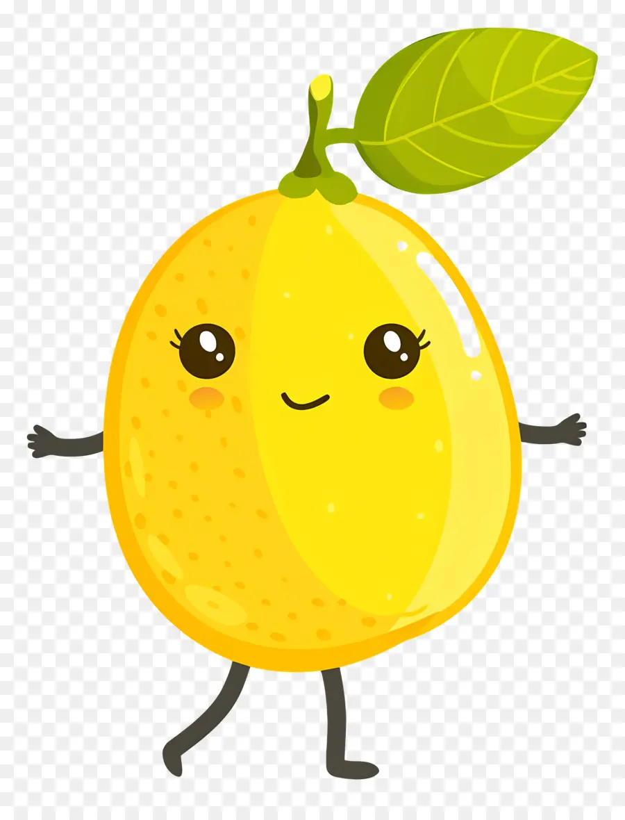 Lemon Kawaii，Lemon Kuning PNG