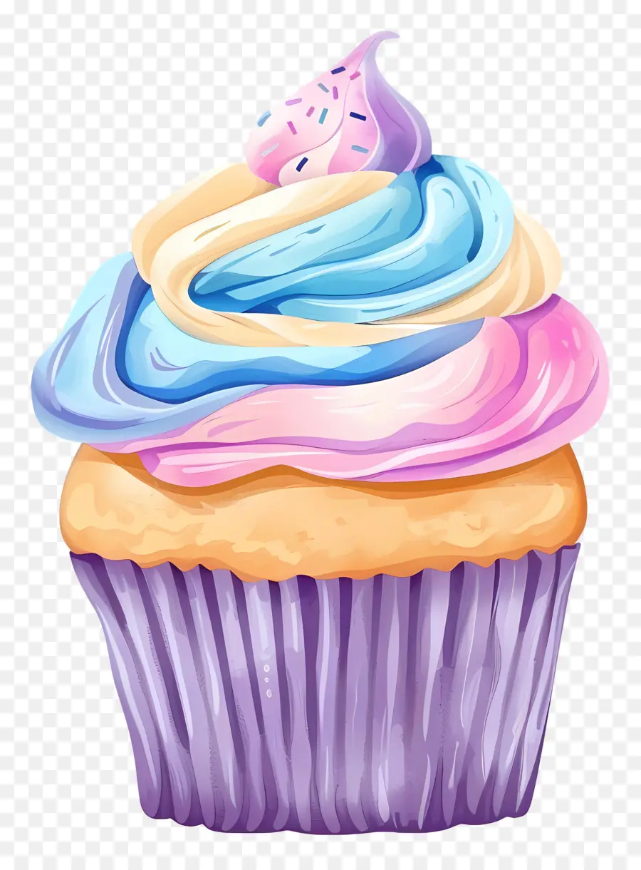 Kue Mangkuk Yang Lucu，Cupcake Dengan Ceri PNG