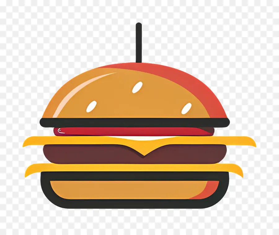 Logo Burger，Burger Sederhana PNG