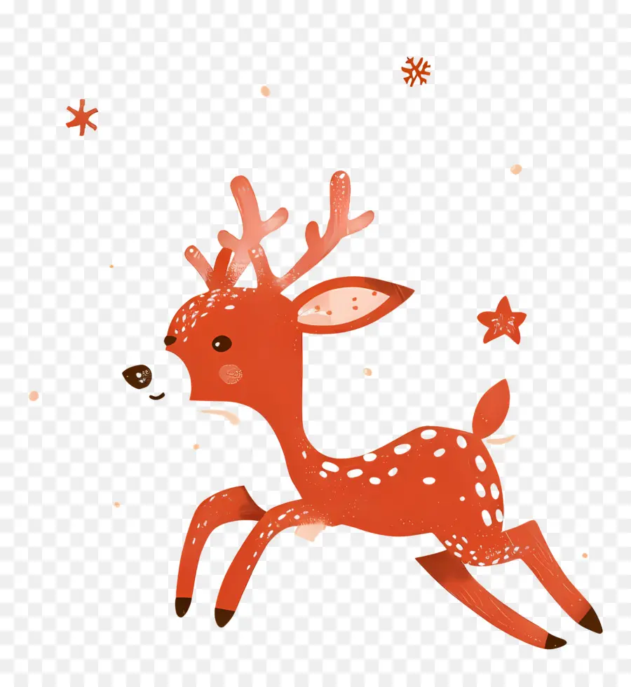 Rusa Natal，Rusa Kartun PNG