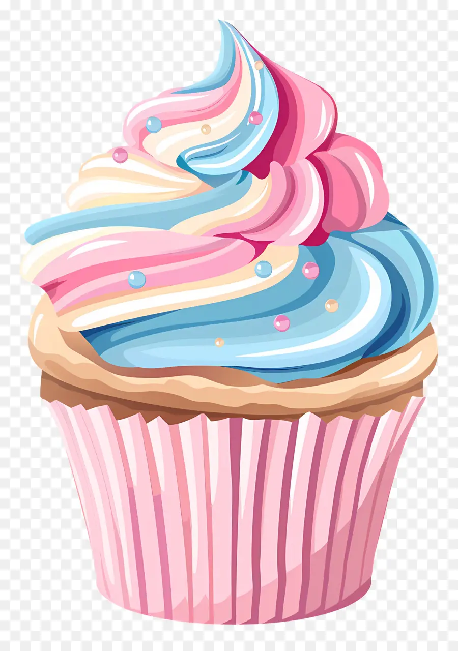 Kue Mangkuk Yang Lucu，Cupcake Dengan Ceri PNG