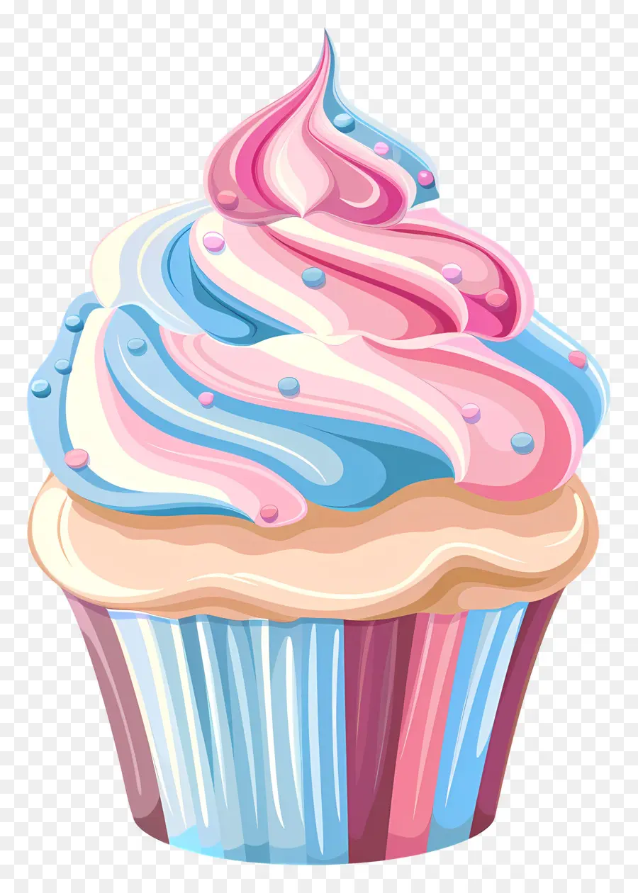 Kue Mangkuk Yang Lucu，Cupcake Dengan Ceri PNG