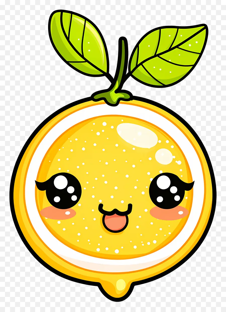 Lemon Kawaii，Lemon Kuning PNG