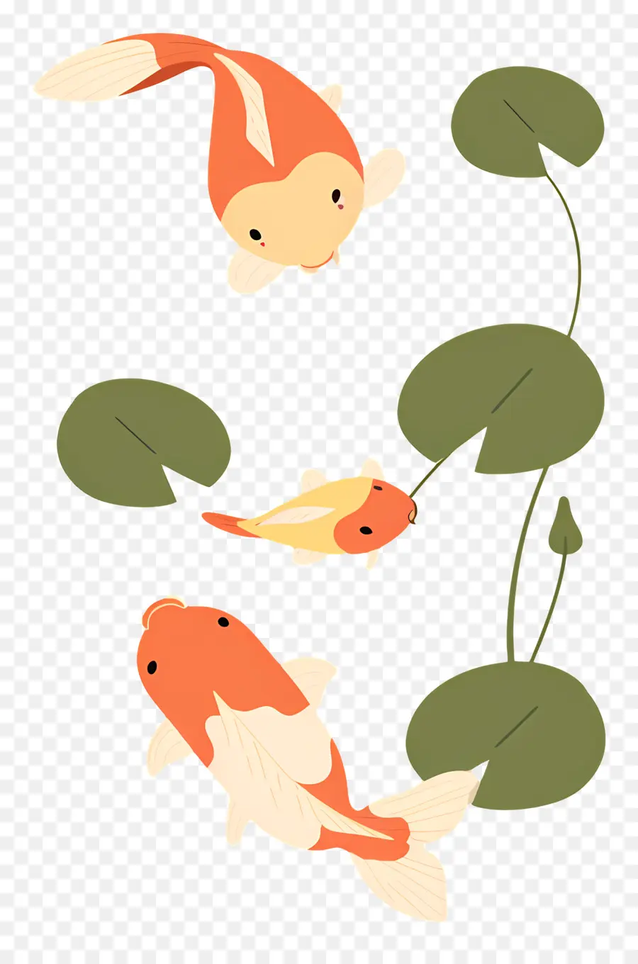 Ikan Koi，Air PNG