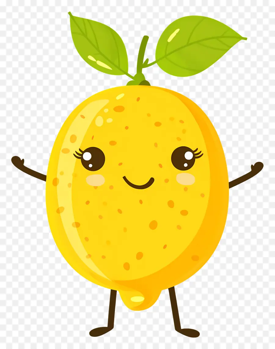 Lemon Kawaii，Lemon Kuning PNG