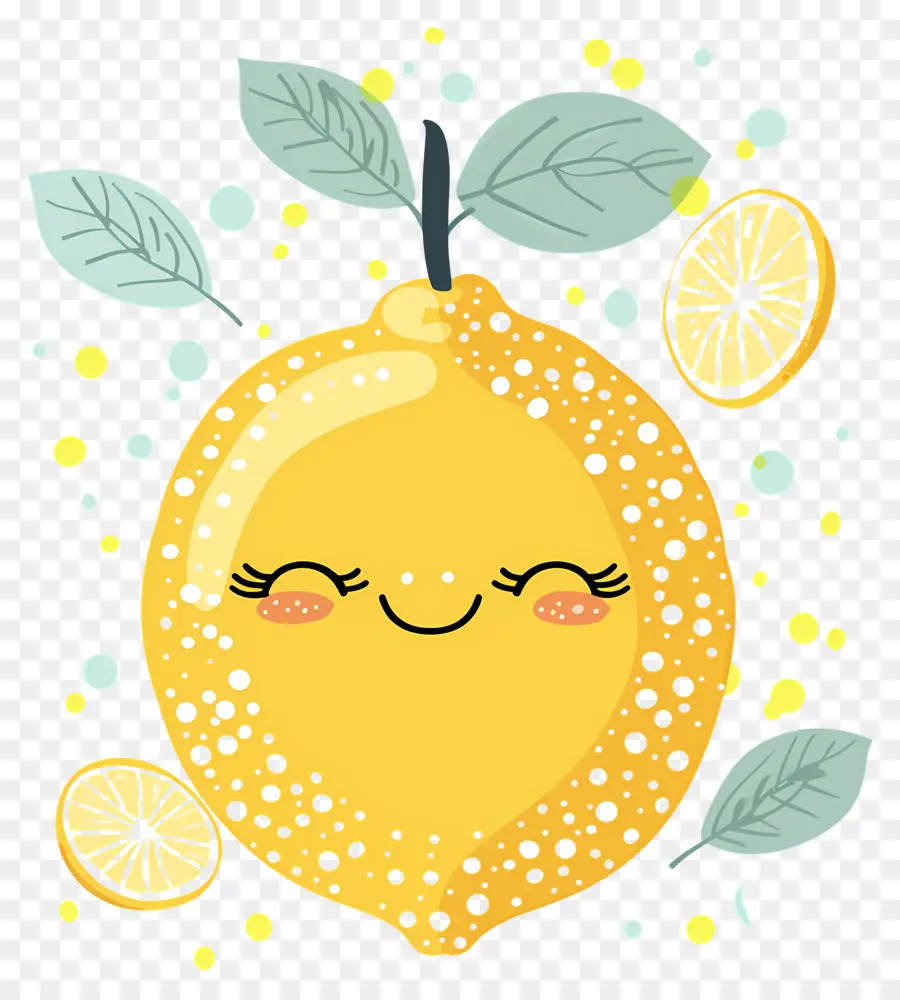 Lemon Kawaii，Lemon Yang Ceria PNG