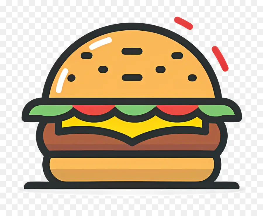 Logo Burger，Burger Sederhana PNG