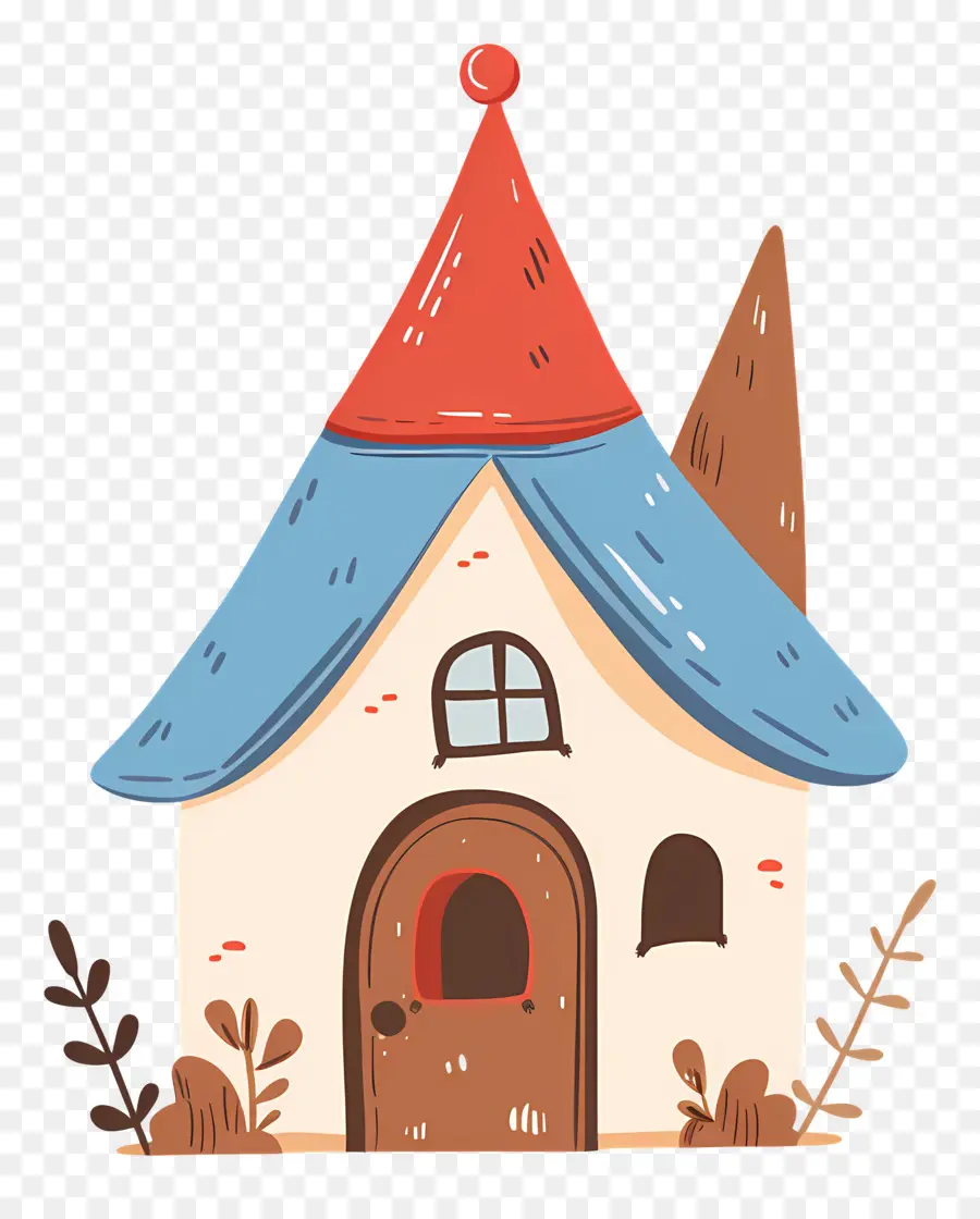 Rumah Yang Lucu，Rumah Doodle Yang Lucu PNG