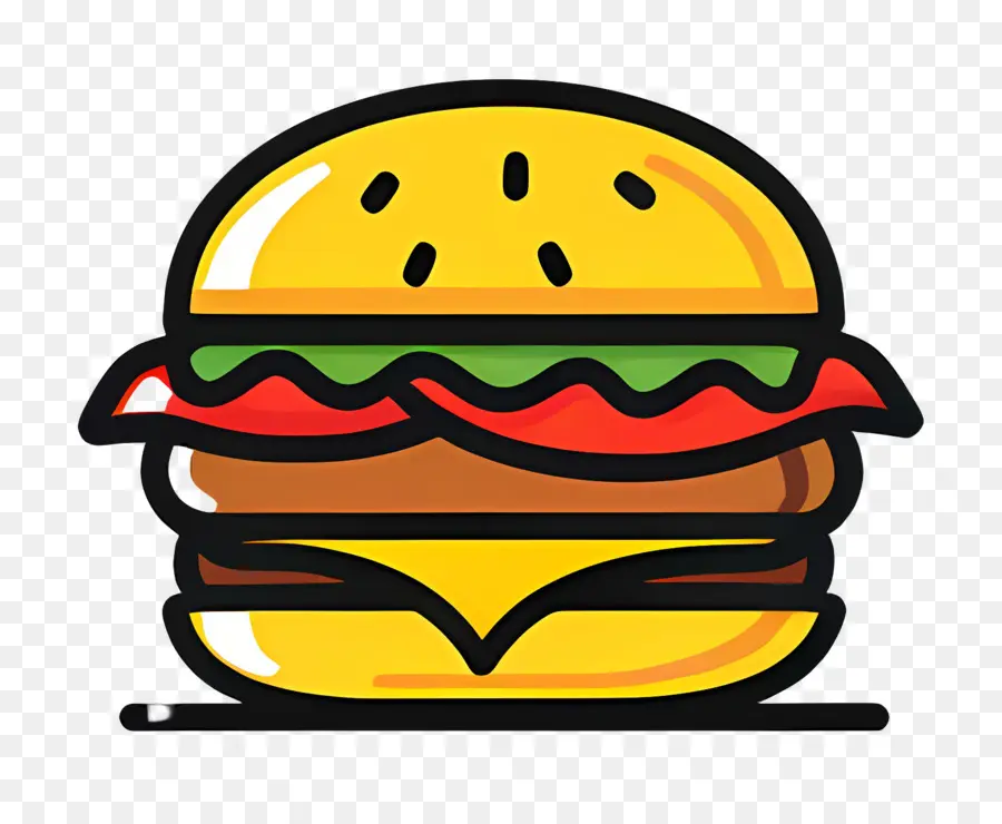 Logo Burger，Burger Sederhana PNG