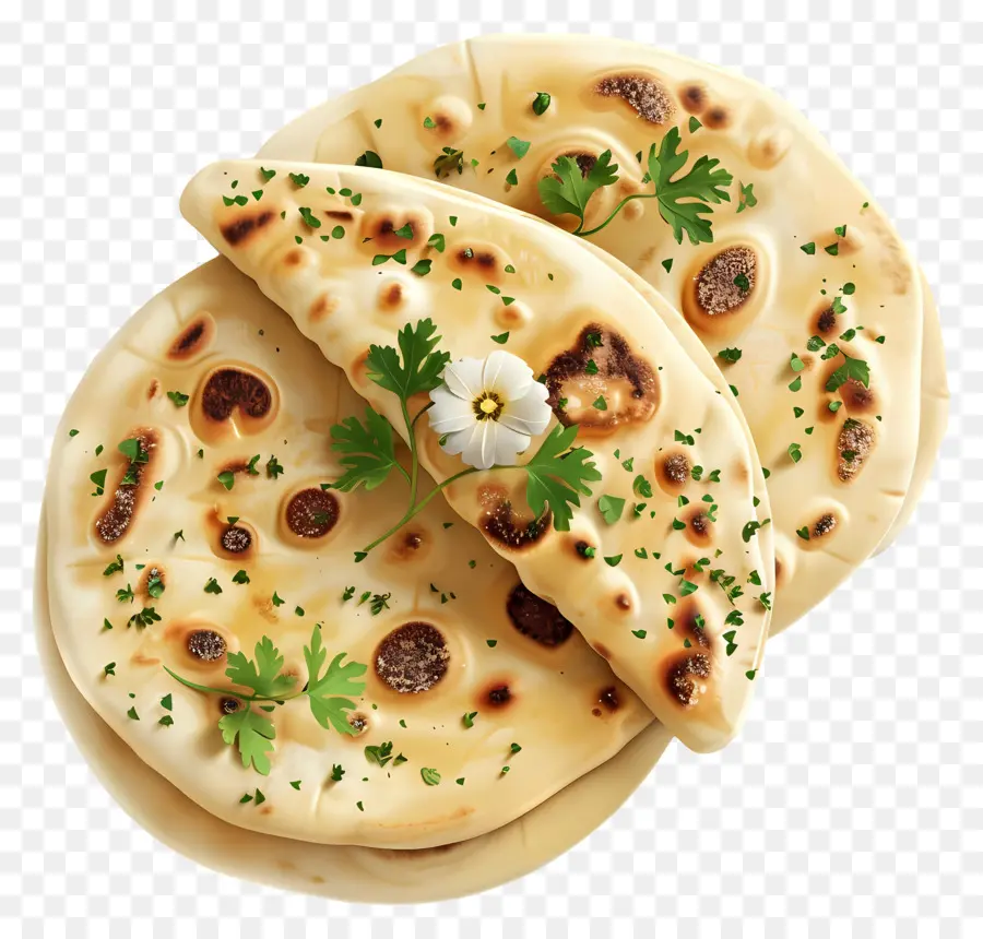 Roti Naan，Roti Pipih Dengan Bumbu PNG