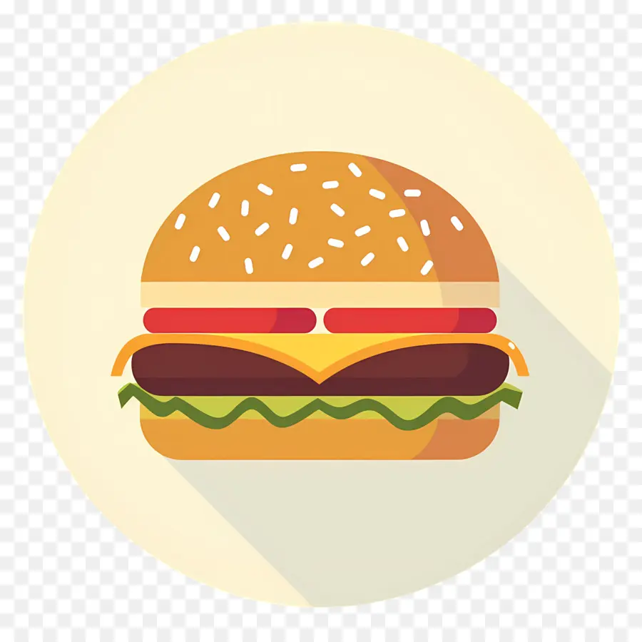 Logo Burger，Burger Berwarna Warni PNG